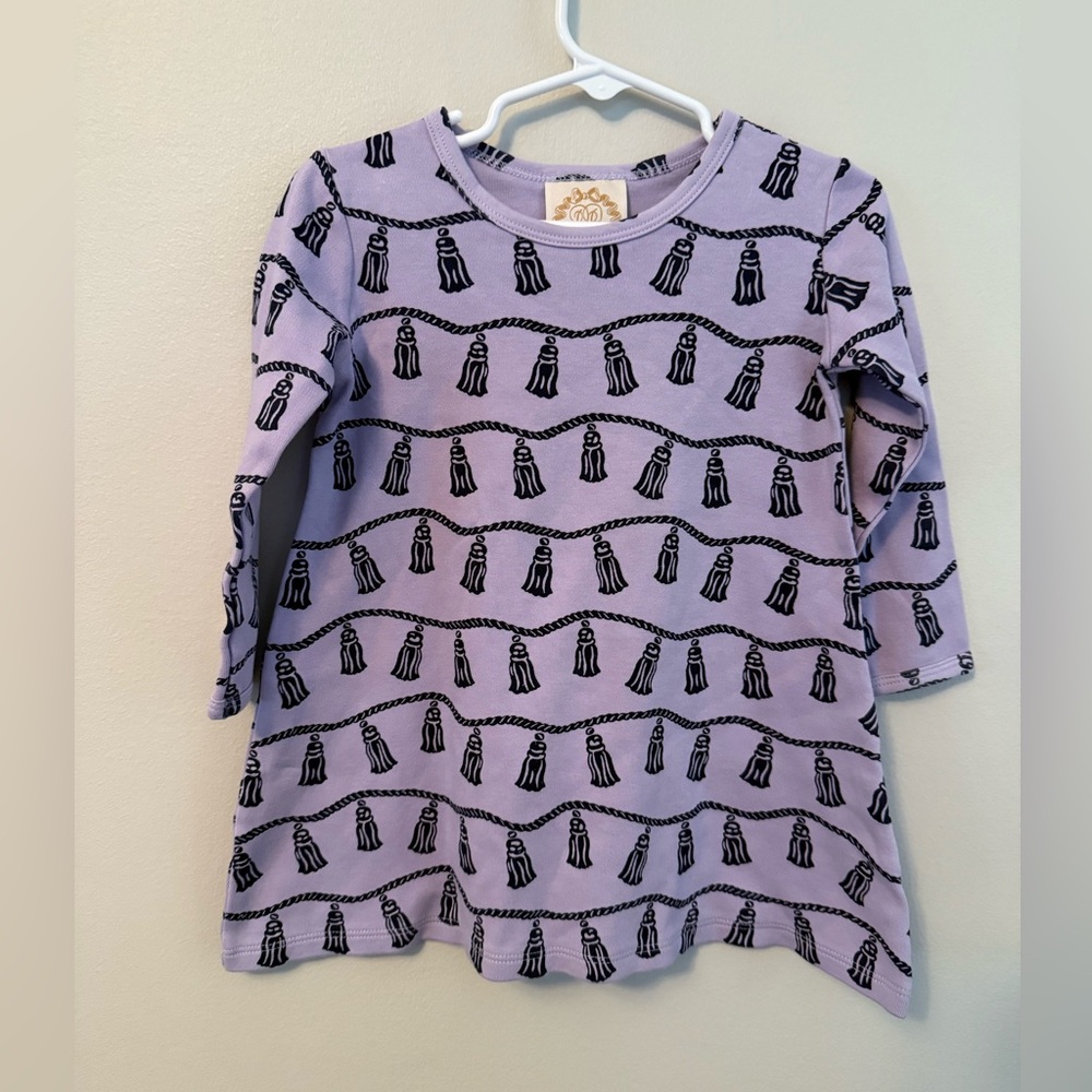 The Beaufort Bonnet Company Purple Kids Long Sleeve Polly Play Dress